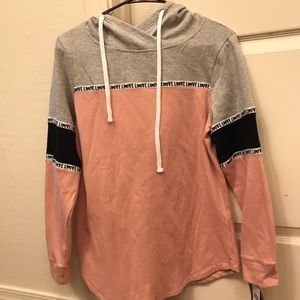 Grey and pink hoodie
